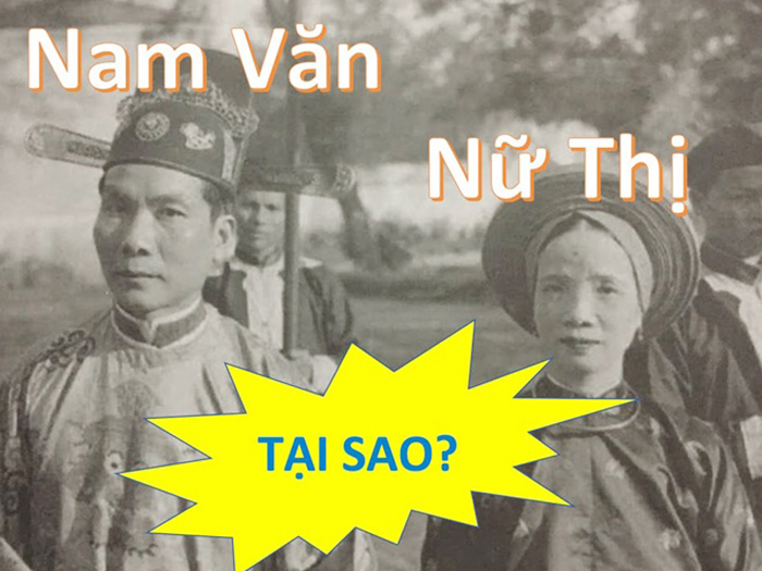 Vì sao người Việt Nam thường đặt tên đệm cho nam là Văn, nữ là Thị?